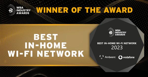 WBA Industry Awards — Best In-Home Wi-Fi Network, with Millenicom